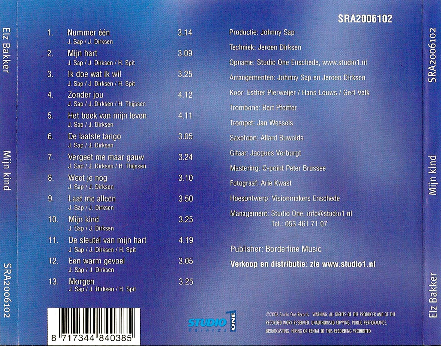 Elz Bakker  Mijn Kind : Back